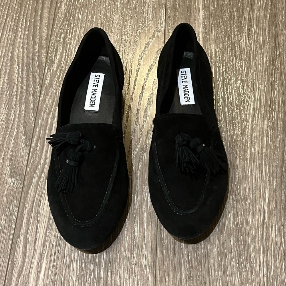 Steve Madden Helen suede tassel loafers